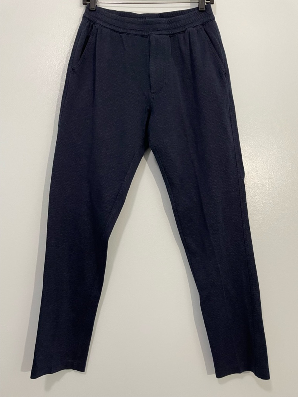 Raffi Dark Navy Stretch Knit Jogger Pants Size M